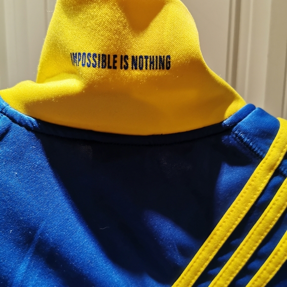Mens large Early 2000s Adidas Zip - Picture 4 of 4